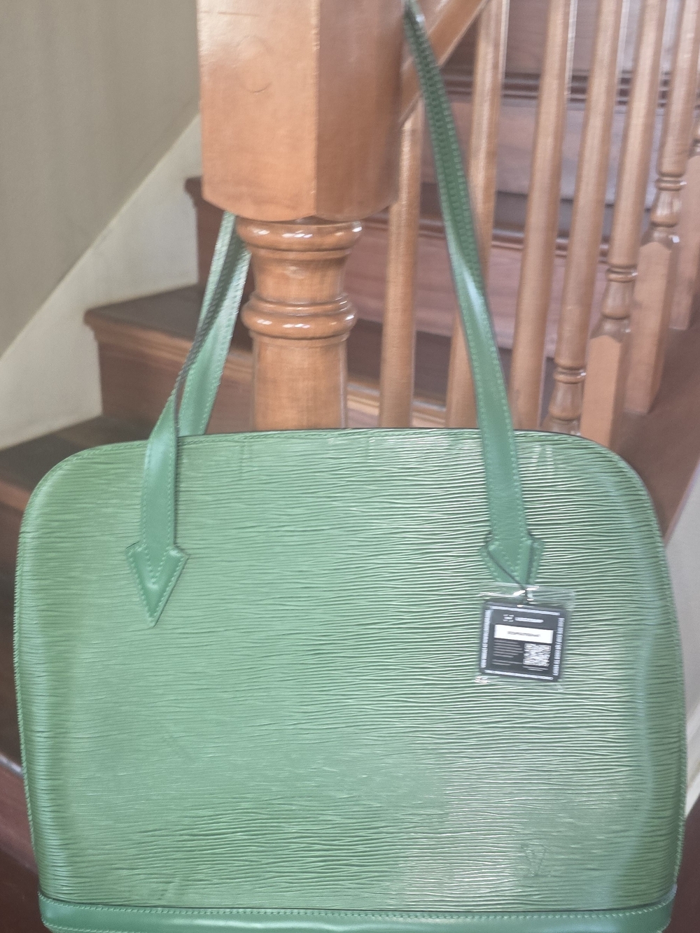 Louis Vuitton Green Epi Leather Structured Tote